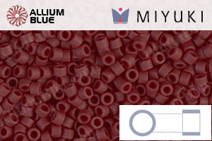MIYUKI Delica® Seed Beads (DB1584) 11/0 Round - Matte Opaque Currant