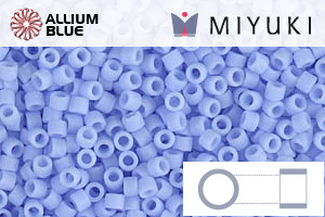MIYUKI Delica® Seed Beads (DB1587) 11/0 Round - Matte Opaque Agate Blue - 關閉視窗 >> 可點擊圖片