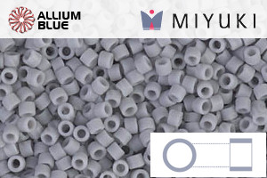 MIYUKI Delica® Seed Beads (DB1589) 11/0 Round - Matte Opaque Ghost Gray