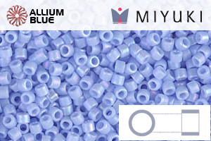 MIYUKI Delica® Seed Beads (DB1596) 11/0 Round - Matte Opaque Agate Blue AB