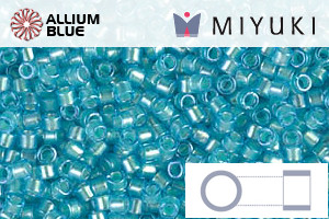 MIYUKI Delica® Seed Beads (DB1708) 11/0 Round - Mint Pearl Lined Ocean Blue