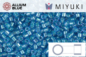 MIYUKI Delica® Seed Beads (DB1709) 11/0 Round - Mint Pearl Lined Azure