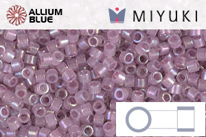 MIYUKI Delica® Seed Beads (DB1752) 11/0 Round - Sparkling Orchid Lined Opal AB
