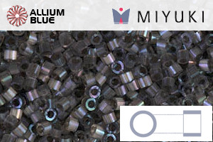 MIYUKI Delica® Seed Beads (DB1818) 11/0 Round - Dyed Rustic Gray Silk Satin