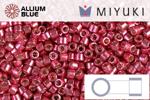 MIYUKI Delica® Seed Beads (DB1841) 11/0 Round - DURACOAT Galvanized Light Cranberry - Click Image to Close