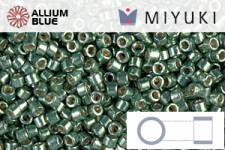 MIYUKI Delica® Seed Beads (DB2126) 11/0 Round - Duracoat Op Fiji Green
