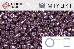 MIYUKI Delica® Seed Beads (DB1850) 11/0 Round - Duracoat Galvanized Egg Plant - 關閉視窗 >> 可點擊圖片