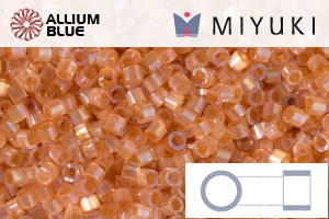 MIYUKI Delica® Seed Beads (DB1864) 11/0 Round - Silk Salmon Spice AB