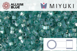 MIYUKI Delica® Seed Beads (DB1870) 11/0 Round - Silk Deep Sea Green AB