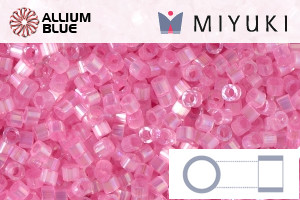 MIYUKI Delica® Seed Beads (DB1875) 11/0 Round - Silk Carnation Pink AB