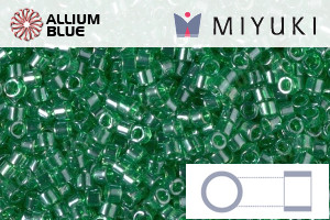 MIYUKIデリカビーズ (DB1889) 11/0 丸 - Transparent Green Luster - ウインドウを閉じる