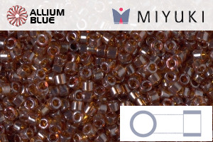 MIYUKI Delica® Seed Beads (DB1891) 11/0 Round - Transparent Auburn Luster