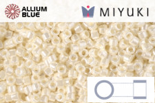 MIYUKI Delica® Seed Beads (DB1863) 11/0 Round - Silk Deep Salmon AB