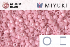MIYUKI Delica® Seed Beads (DB1863) 11/0 Round - Silk Deep Salmon AB