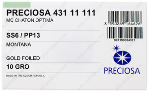 PRECIOSA Chaton O ss6/pp13 montana G factory pack