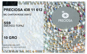 PRECIOSA Rose VIVA12 ss9 sm.topaz S factory pack
