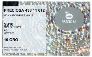 PRECIOSA Rose VIVA12 ss10 g.beryl HF AB factory pack