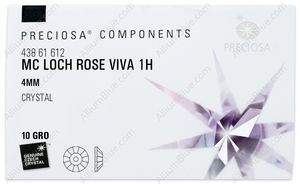 PRECIOSA Loch Rose VIVA12 1H 4 crystal S AB factory pack