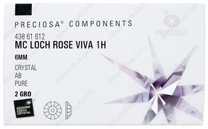 PRECIOSA Loch Rose VIVA12 1H 6 crystal U AB factory pack