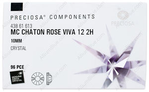 PRECIOSA Chat.Rose VIVA12 2H 10mm cr. S AB factory pack