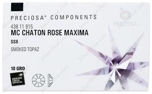 PRECIOSA Rose MAXIMA ss8 sm.topaz HF factory pack