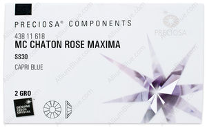PRECIOSA Rose MAXIMA ss30 cap.blue DF factory pack
