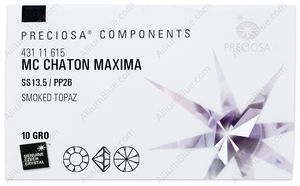 PRECIOSA Chaton MAXIMA ss13.5/pp26 sm.topaz DF factory pack