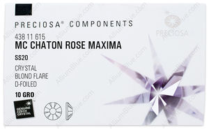PRECIOSA Rose MAXIMA ss20 crystal DF BdF factory pack