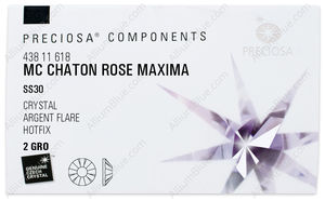 PRECIOSA Rose MAXIMA ss30 crystal HF AgF factory pack