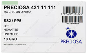 PRECIOSA Chaton MAXIMA ss2/pp5 jet DF Hem factory pack