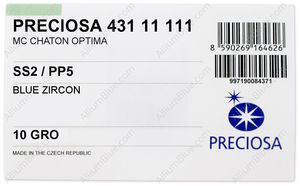 PRECIOSA Chaton MAXIMA ss2/pp5 blu.zirc DF factory pack