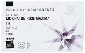 PRECIOSA Rose MAXIMA ss8 amethyst HF AB factory pack