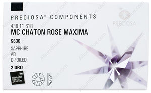 PRECIOSA Rose MAXIMA ss30 sapphire DF AB factory pack