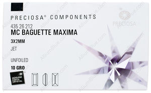 PRECIOSA Baguette MXM 3x2 jet U factory pack