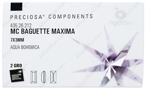PRECIOSA Baguette MXM 7x3 aqua Bo DF factory pack