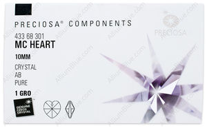 PRECIOSA Heart Pend. MXM 1H 10 crystal AB factory pack