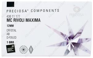 PRECIOSA Rivoli MXM 12 crystal DF AB factory pack