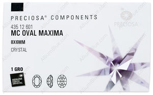 PRECIOSA Oval MXM 8x6 crystal DF factory pack