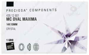 PRECIOSA Oval MXM 14x10 crystal DF factory pack