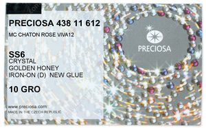 PRECIOSA Rose VIVA12 ss6 crystal HF GdH factory pack