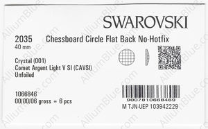 SWAROVSKI 2035 40MM CRYSTAL CAL'V'SI factory pack