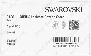 SWAROVSKI 3188 5MM CRYSTAL factory pack