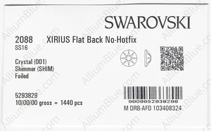 SWAROVSKI 2088 SS 16 CRYSTAL SHIMMER F factory pack
