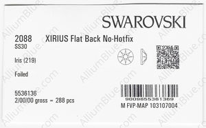 SWAROVSKI 2088 SS 30 IRIS F factory pack