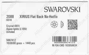 SWAROVSKI 2088 SS 16 CRYSTAL AGAVE_I factory pack