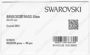 SWAROVSKI 8950 NR 303 150 CRYSTAL B factory pack