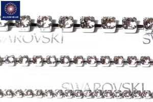 Swarovski Round Cupchain (27004) PP11, Rhodium Plated - Clear Crystal