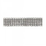 Swarovski Flat Back Banding (55001), Silver Plated Casing, With Stones in SS20 - Colors