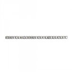 Swarovski Flat Back Banding (55500), Gold Plated Casing, With Stones in SS12 - Clear Crystal