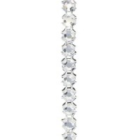 Swarovski Flat Back Banding (55501), Silver Plated Casing, With Stones in SS12 - Colors